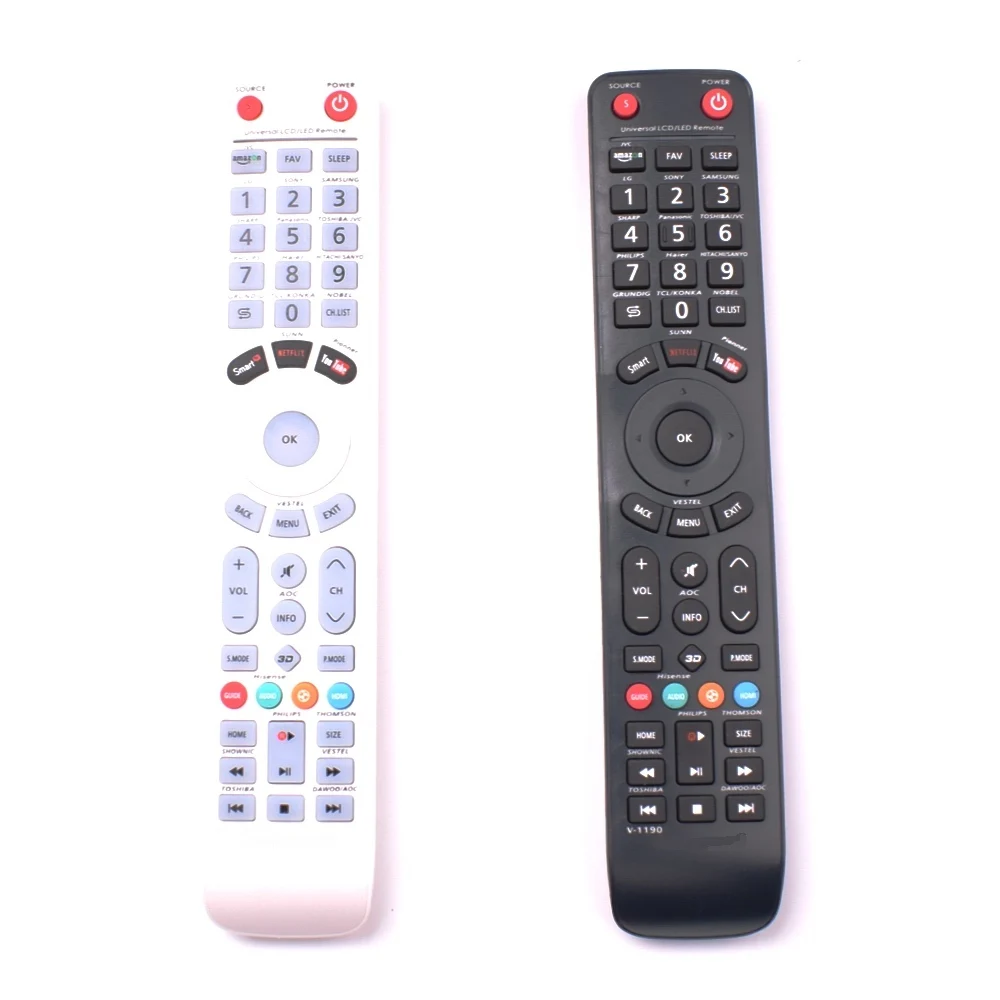 Универсальный пульт ДУ для ЖК-LED телевизоров SHARP PHILIPS HAIER HITACHI SANYO TCL KONKA PANASONIC GRUNDIG VESTEL ALL on.