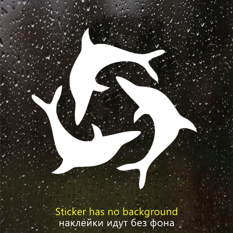 

Виниловая наклейка с изображением дельфина, 15 х15 см