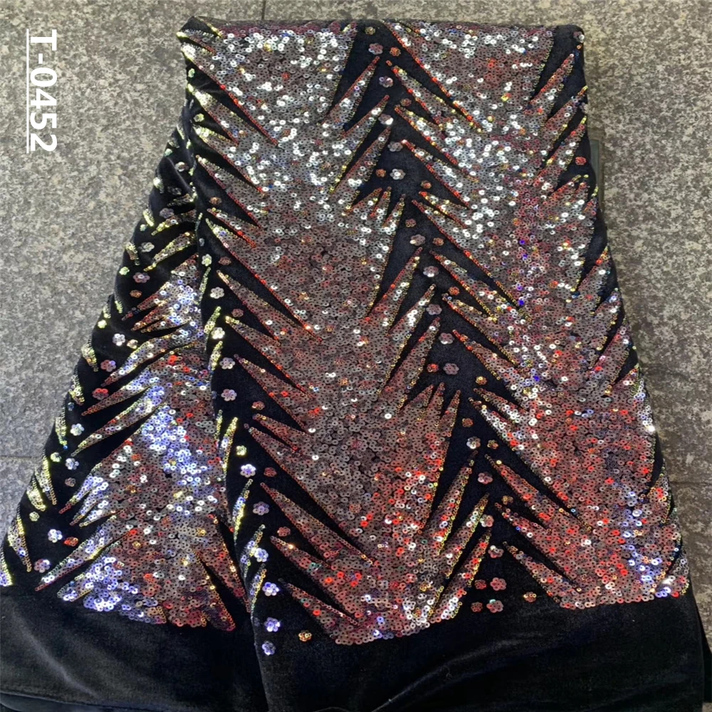 Тяжелые синие высококачественные новейшие Африканские кружева 2020 многоцветная