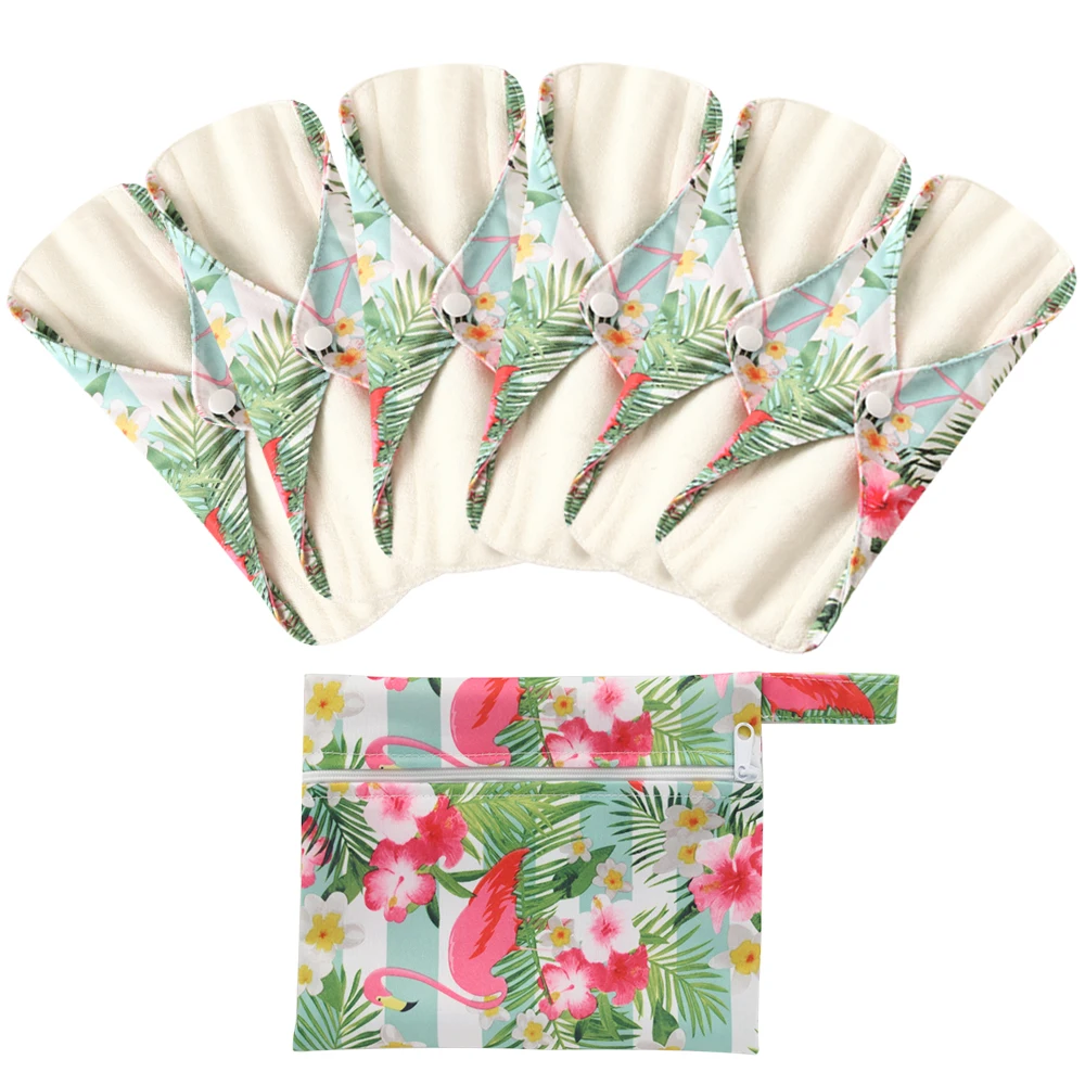 7 шт./компл. женские менструальные прокладки гигиенические многоразового