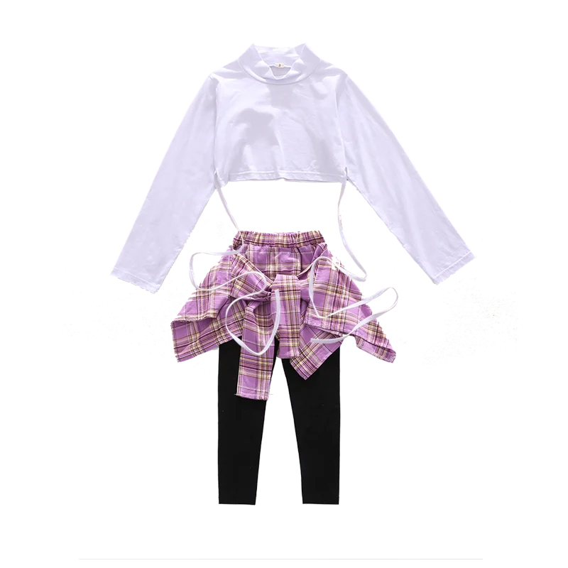 Спортивный костюм для девочек на весну и осень повседневный с футболкой Детский