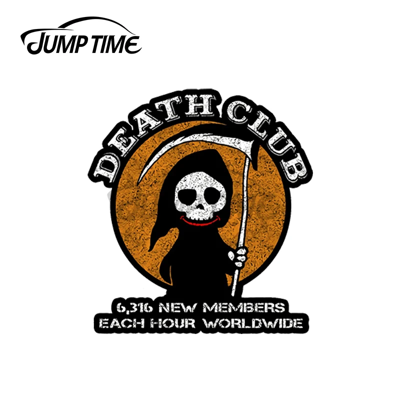 

JumpTime 13x9,9 см для смерти клубный гольфмобиль грузовик переводная Наклейка для окна ноутбука для стенок бампера шлем наклейки на авто Стайлин...