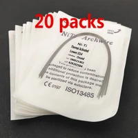20 packs thermal activated niti round arch wires ovoid form 200 pcs dental orthodontics wire