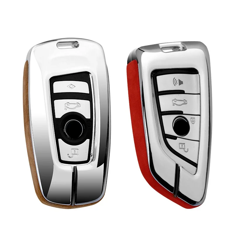 Автомобильный чехол для ключей из гальванизированного сплава и кожи BMW 520 525 f30 f10