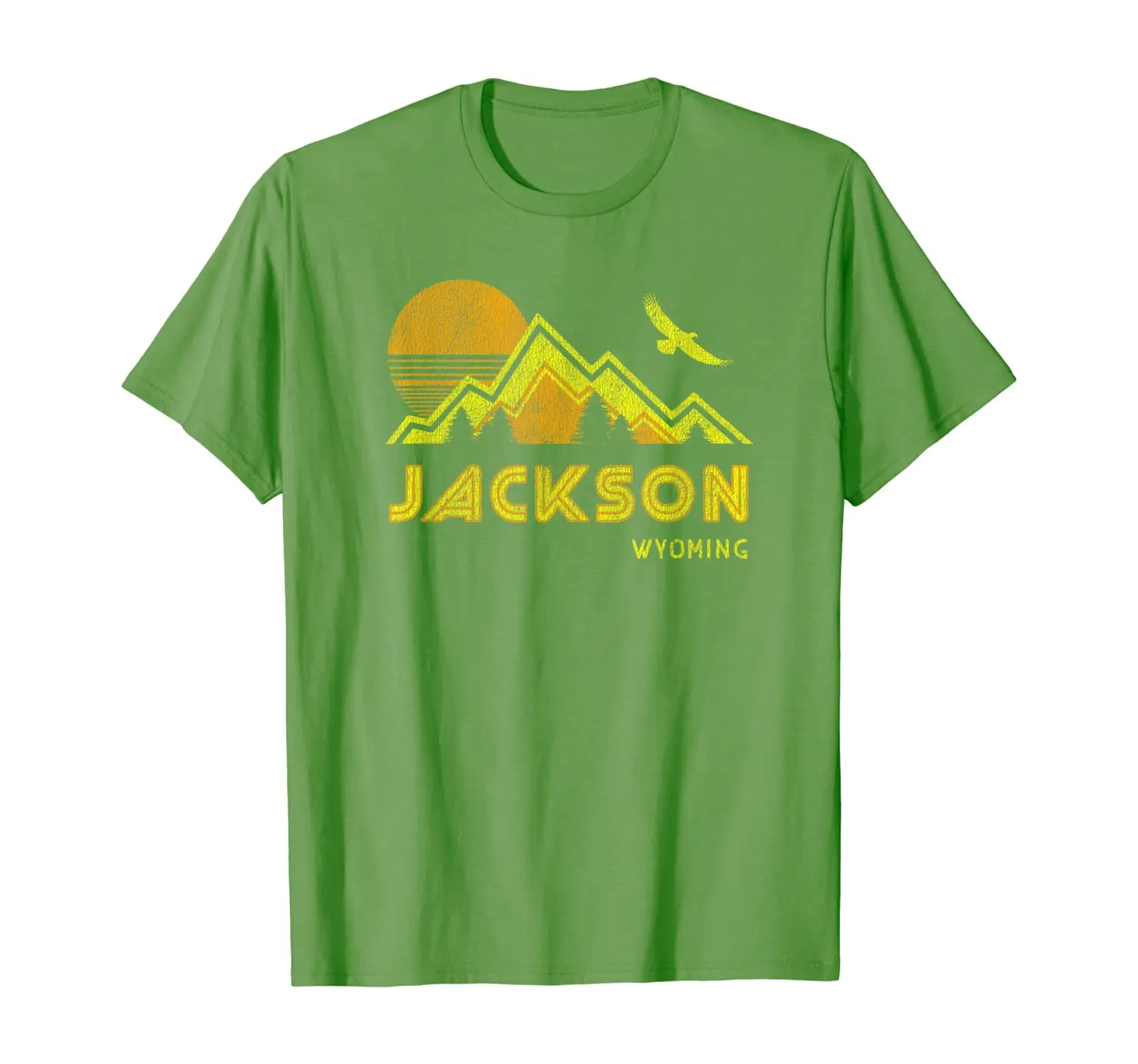 

Retro Jackson Wyoming T-Shirt Distressed Home Tee