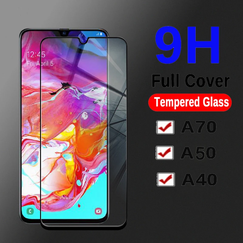 Для samsung Galaxy A70 A50 закаленное стекло Полное покрытие экрана протектор для samsung A 70 50 A40 Защитное стекло для экрана Защита
