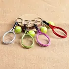Брелок в виде теннисной ракетки-милый спортивный мини брелок, подвеска для машины брелок спортивный брелок для ключей, кто любит спортивные подарки