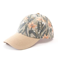 spring and summer new fashion ladies sun visor big brimmed flower baseball cap fashion outdoor sun hats cap