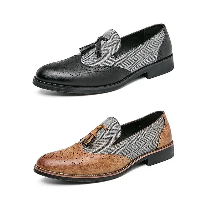 Мужские классические туфли-оксфорды ⅩQWFH большого размера Мужская обувь для