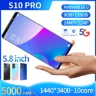 S10Pro смартфон с 5,5-дюймовым дисплеем, ОЗУ 8 Гб, ПЗУ 5,8 ГБ