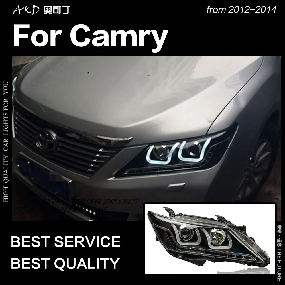 АКД стайлинга автомобилей для Toyota Camry V50 светодиодный фар 2012 2014 DRL Hid фара