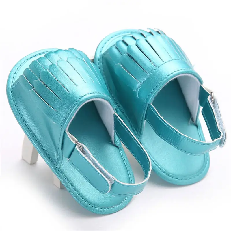 Сандалии для новорожденных мягкая обувь из хлопка нескользящая подошва детской