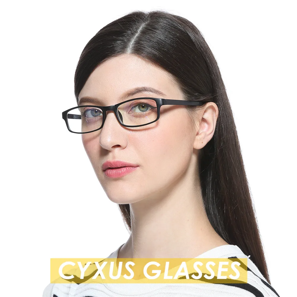 Cyxus синие световые блокирующие очки TR90 прямоугольные компьютерные очки анти глаза глазные прозрачные линзы унисекс 8327
