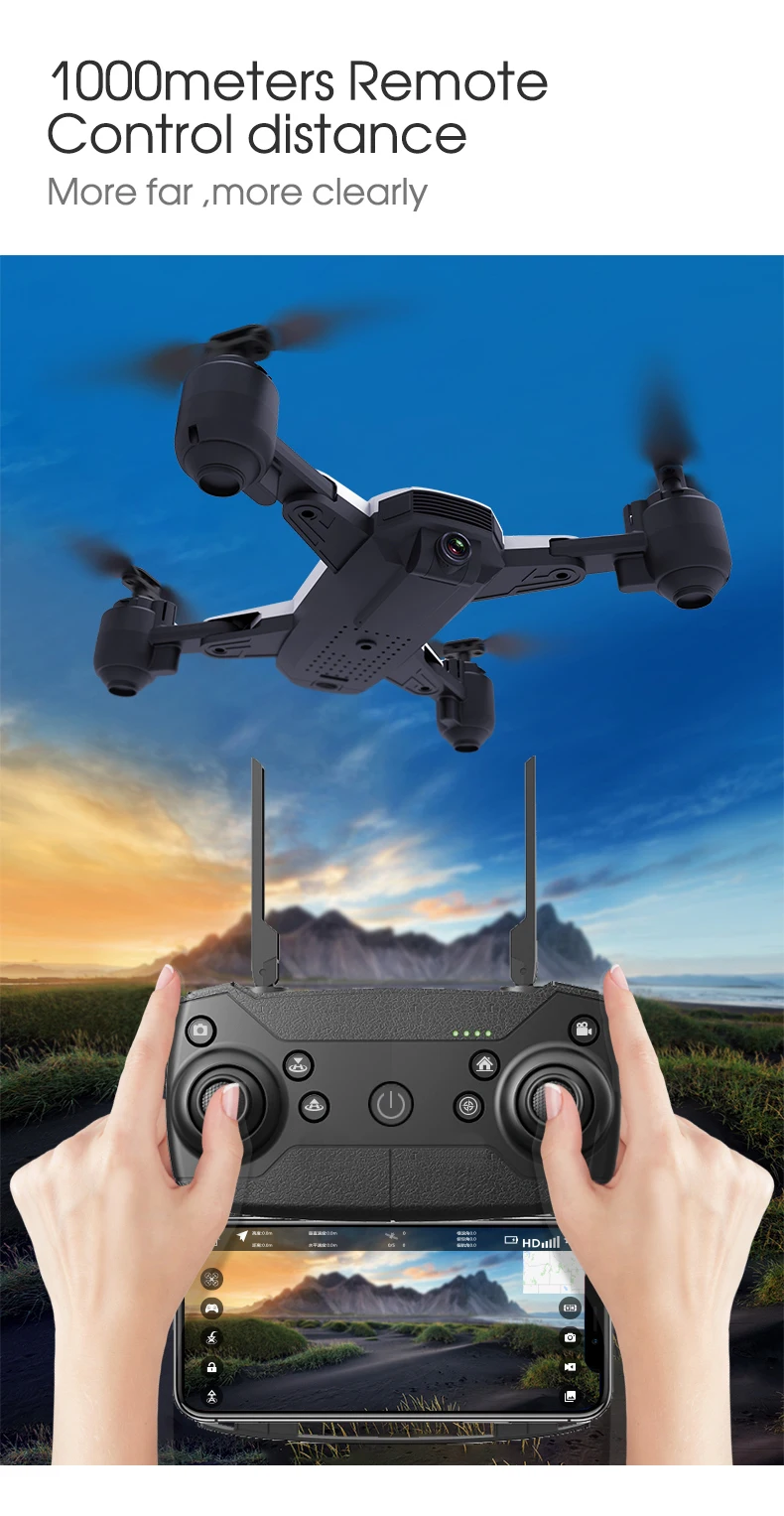 H1 Дрон GPS 5G с камерой Wi-Fi HD PFV зарядное устройство для квадрокоптера один ключ возврата следуют за мной дроны профессиональные игрушки для детей