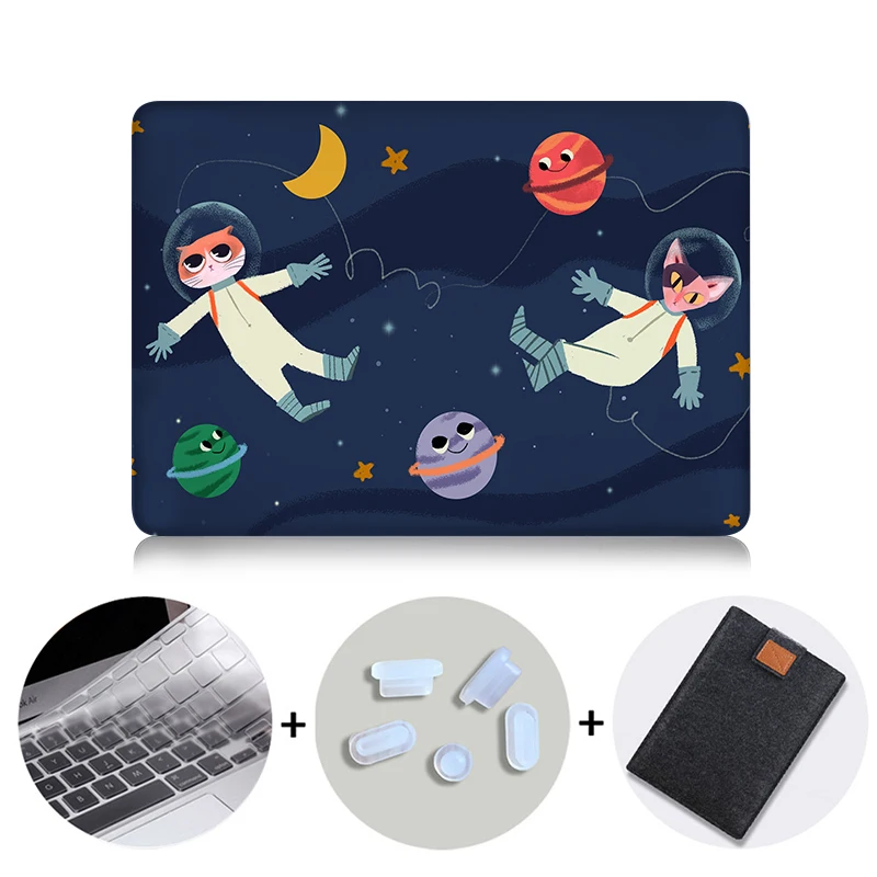 Чехол для ноутбука с мультипликационным принтом MTT для Macbook Air Pro retina 11, 12, 13, 15 дюймов с сенсорной панелью, защитный чехол 13,3 дюйма - Цвет: MB11