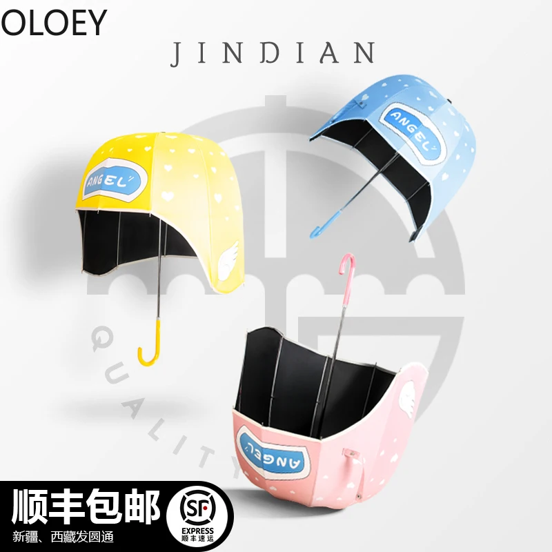 Большой мультяшный зонт для шлема детей и студентов милые детские шапки Зонты От