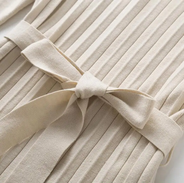 

High Quality Winter Autumn Sweater Dress Women Cashmere Knitted Pullovers Ladies V Neck Fashion Midi Dresses Vestidos Clothing