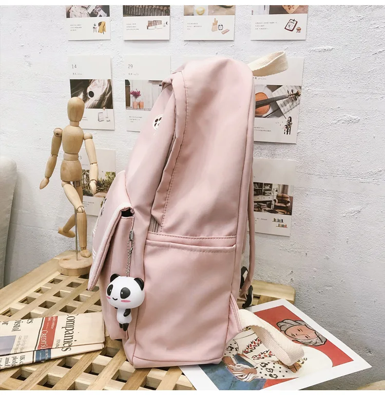 Темно синий стиль 2019 холщовый рюкзак корейский нейлон водонепроницаемый