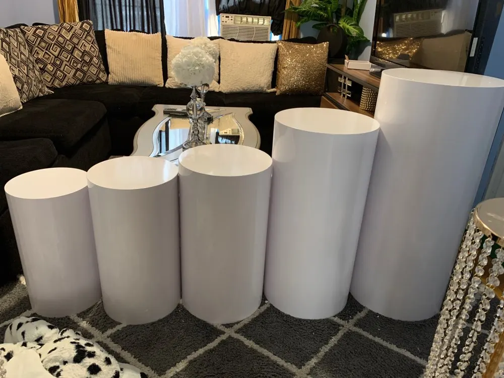 Круглый подступни железа плинтус Дисплей вечерние торт подставка Подиум DIY