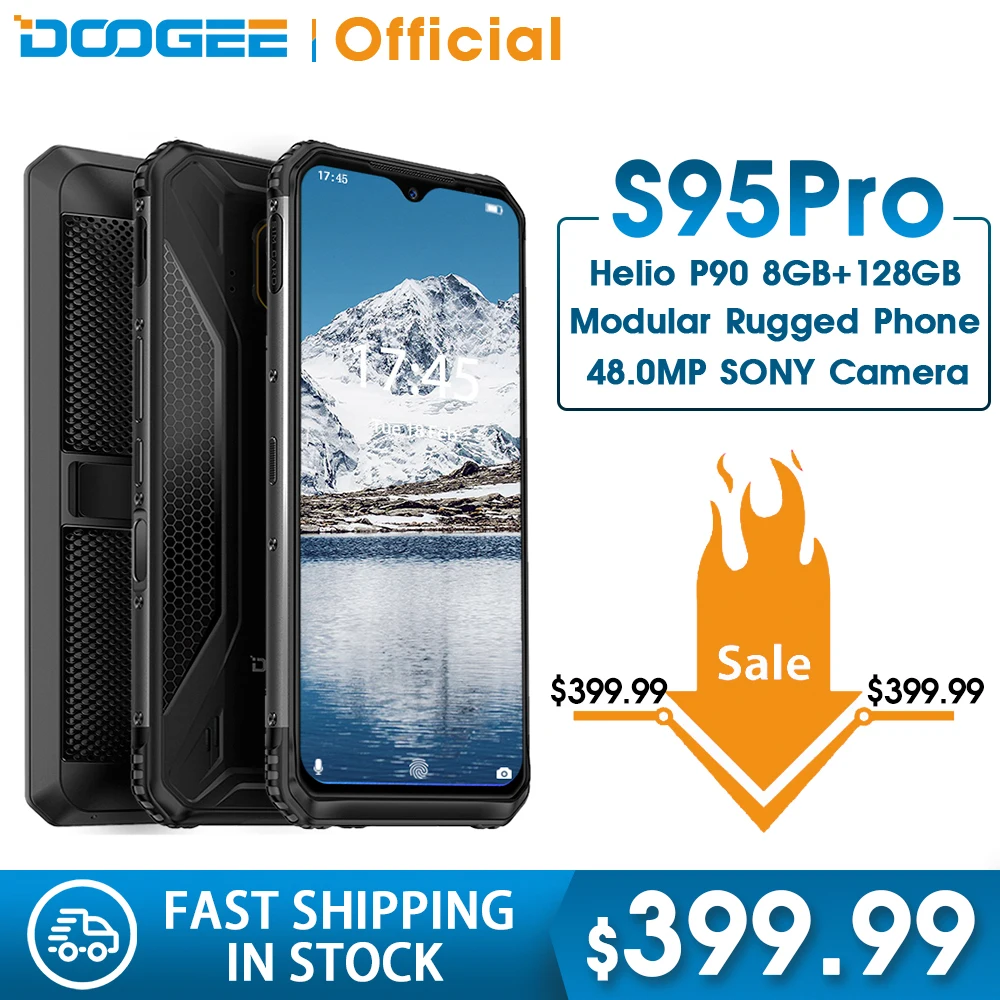 DOOGEE S95 Pro модульный прочный мобильный телефон IP68/IP69K 6 3 дюймовый дисплей 5150 мАч Helio