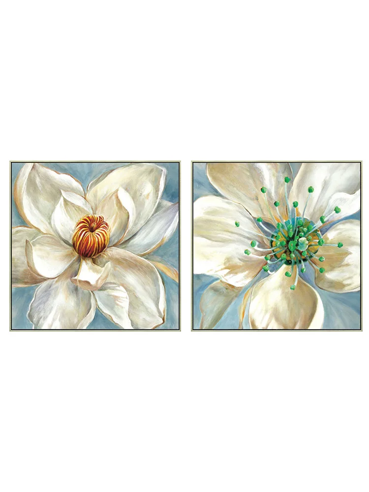 

Hand-Painted Oil Painting Blossoms Begonia Flowers Floral Wall Paintings Hang Art for Living Room Bedroom Home Decor No Framed