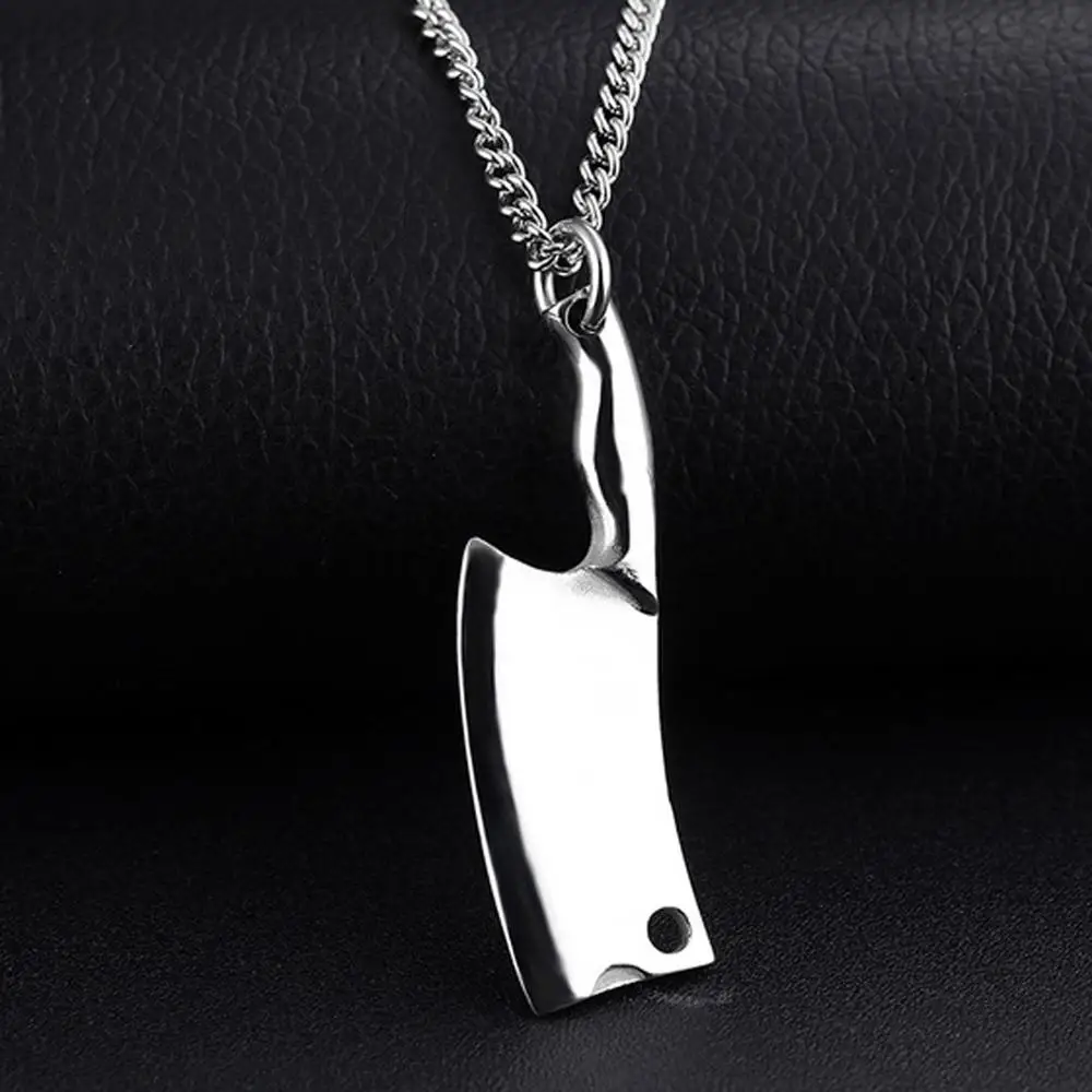 Новый полированный кухонный нож из нержавеющей стали кулон цепочка шеф-повара