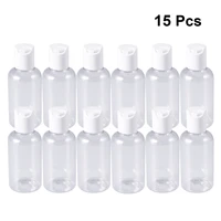 15pcs 40ml portable travel empty bottles press cap storage bottles cosmetic lotion shower gel dispensing bottles