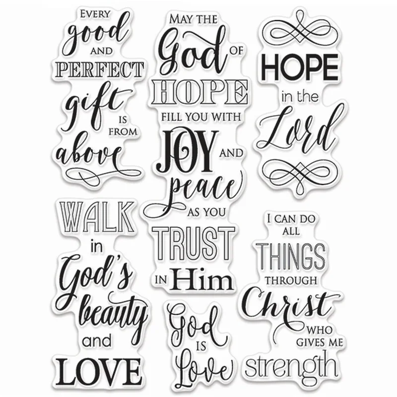 

gifts from above Transparent Clear Silicone Stamp Seal for DIY scrapbooking photo album Decorative clear stamps