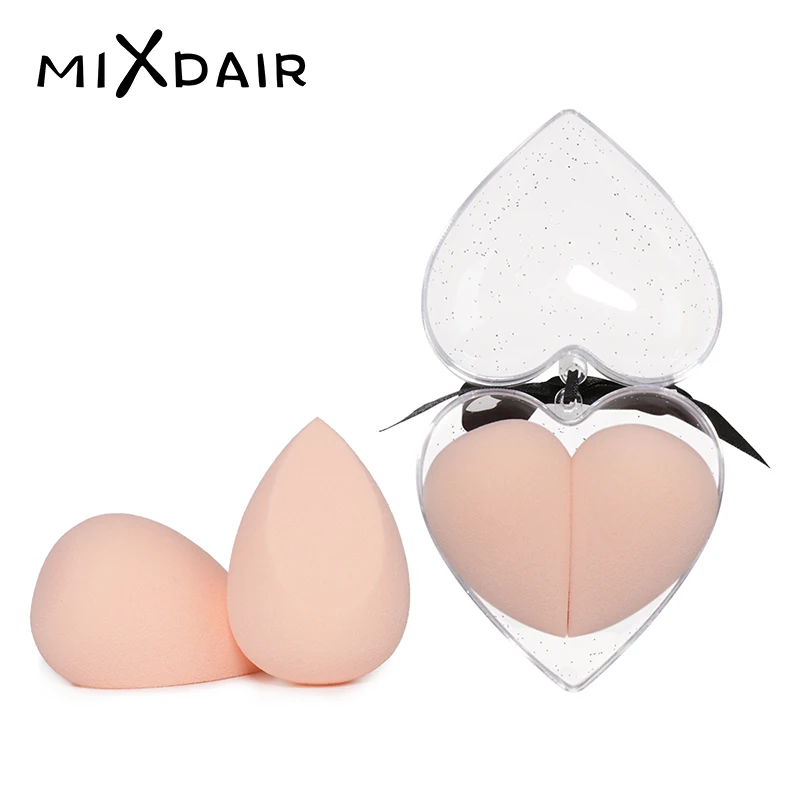 MIXDAIR 2 шт./компл. Косметическая пышная в форме сердца Губка для макияжа