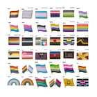 Нагрудный нагрудный знак Gay Pride, двойной нагрудный знак, 10 шт., брошь 20 шт. на лот
