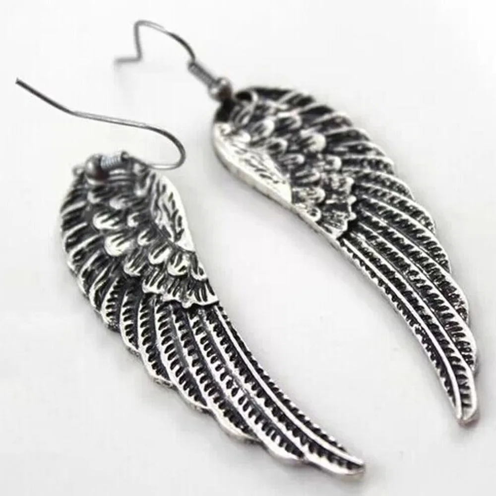 1 пара! Женские серьги с серебряным покрытием в виде ангела|Серьги-подвески| |