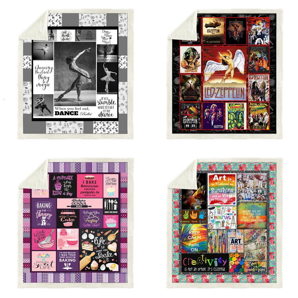 Мягкое Флисовое одеяло с рисунком балерины выпечки мультфильмов дивана