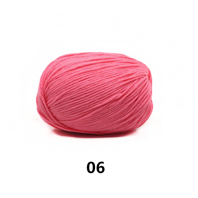 06 10pcs 10 шт. ПРЯЖА ДЛЯ ВЯЗАНИЯ Штраф Камвольной Хлопковой нити, Пряжа Смесовая Строки Ручного Вязания Пряжи для Свитера Шарф 500 г - Цвет: 06 10pcs