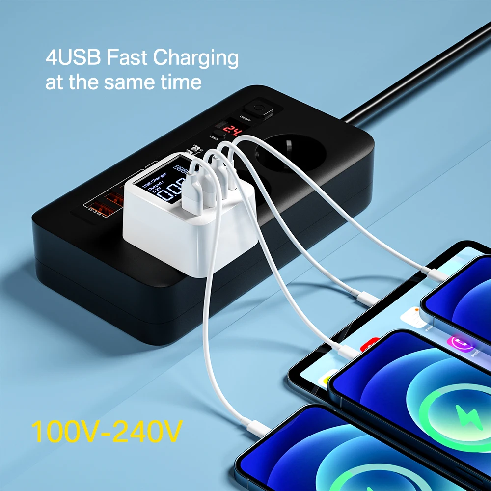40w usb charger qc3 0 pd fast charger wall travel mobile phone charger usb c charger adapter for iphone 13 11 12 x xiaomi huawei free global shipping