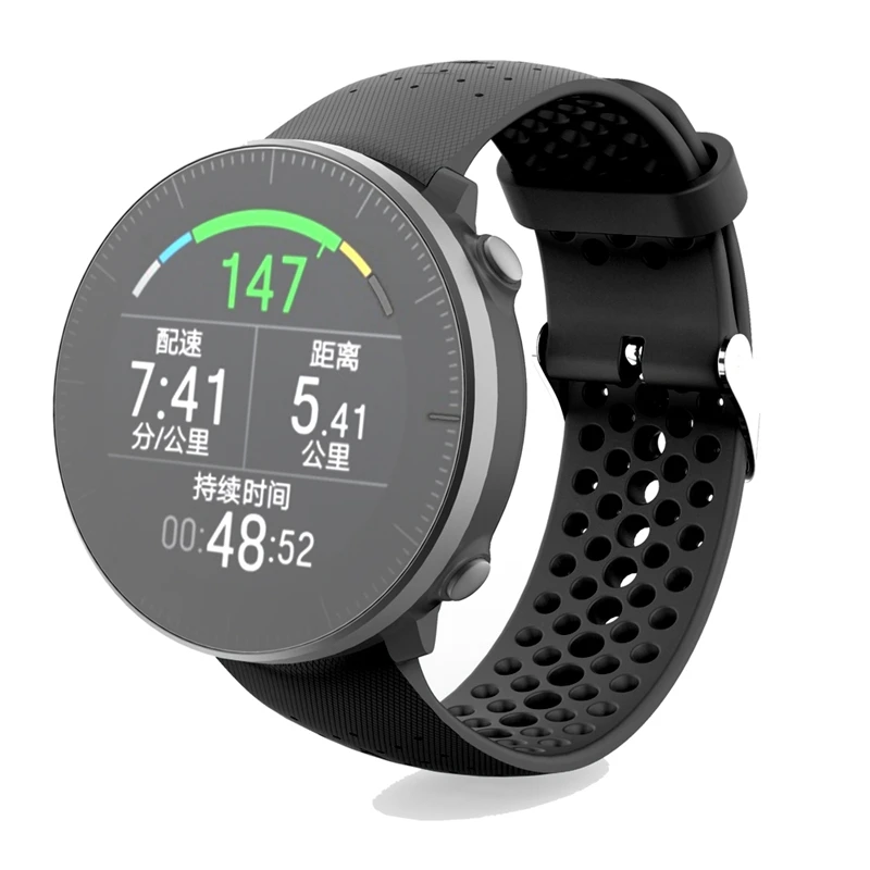 

Sport WatchBand Strap for SPolar Vantage M Watch Band Soft Silicone Replacement Bands Strap for Polar Vantage M Strap Black
