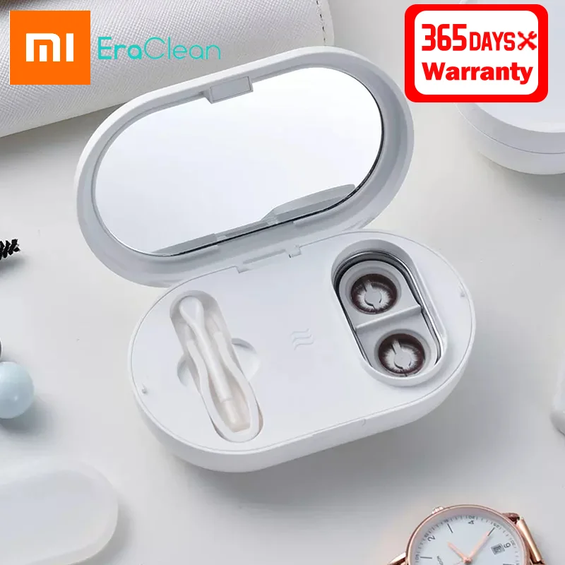 

Аппарат Xiaomi Eraclean для ультразвуковой очистки контактных линз, 56000 Гц, высокочастотный, с вибрацией, моющийся, портативный, перезаряжаемый