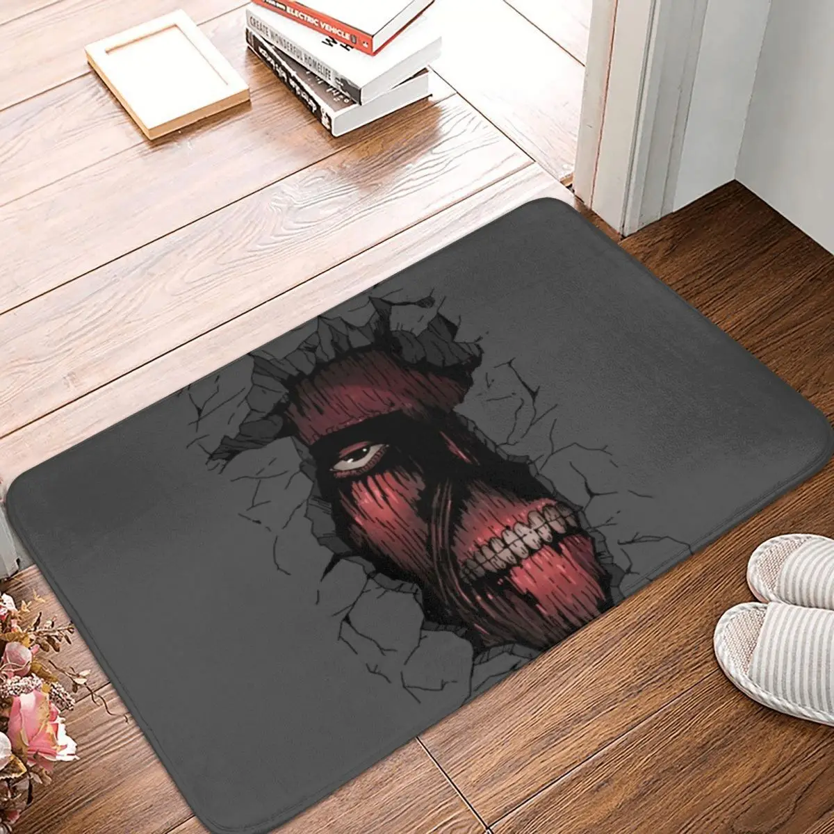 

Attack On Titan Polyester Doormat Rug carpet Mat Footpad Non-slip dustEntrance Kitchen Bedroom balcony Cartoon