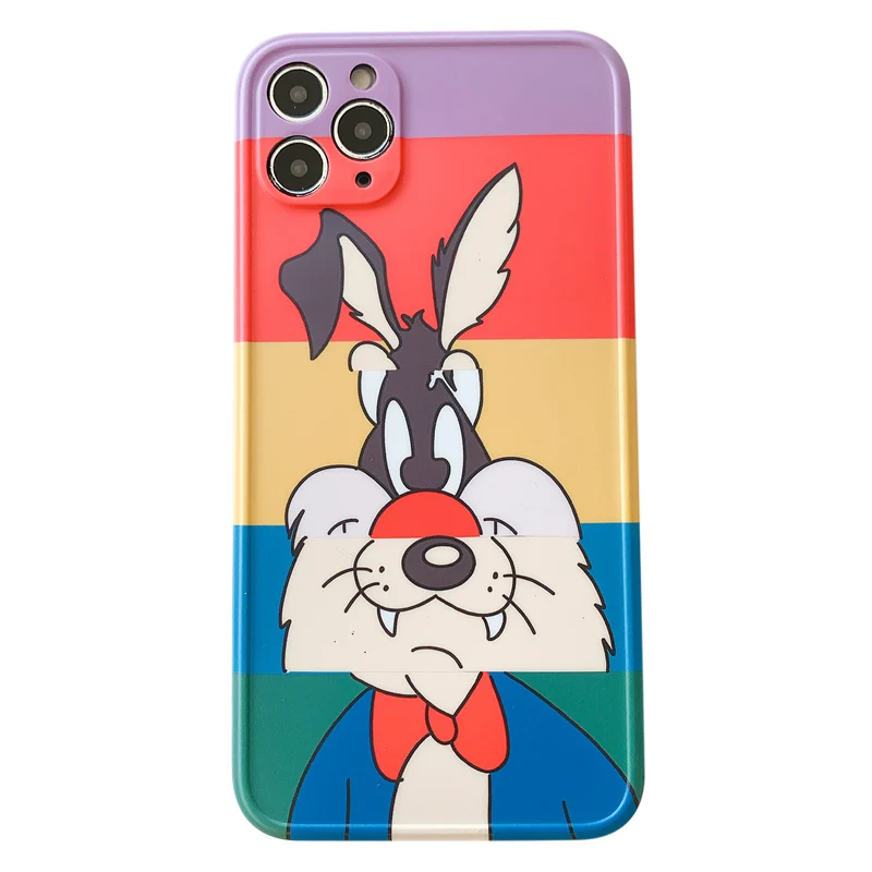 

Cartoon Bugs Bunny Rabbit phone case for iphone 12 12Pro Max 11 11pro max X Xs Max XR SE 2020 7 8 Plus soft Silicone Cover