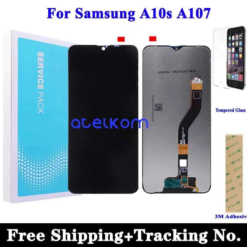 ЖК-экран для Samsung A10S оригинальный ЖК-дисплей A107 сенсорный дигитайзер в сборе |