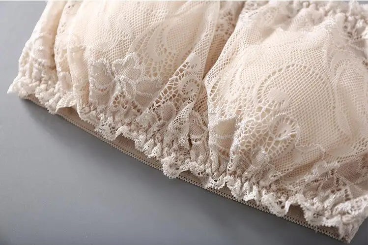 1 шт. 100% шелк тутового шелкопряда Кружева съемный Мягкий Бюстгальтер бандо без