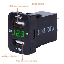 1 шт. 4.2A 12V двойной зарядное устройство usb Вольтметр для розетки Мощность адаптер подходит для Toyota