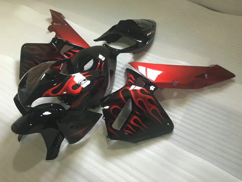 Комплект обтекателей для мотоцикла HONDA CBR600RR F5 05 06 CBR 600RR 600 RR 2005 2006 ABS Красный Пламя
