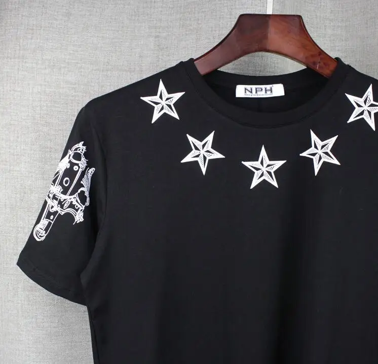 

New High 19 Unisex 4 7 Print Star T Shirts kanye T-Shirt Hip Hop Skateboard Street Cotton T-Shirts Tee Top HIp Hop #B53