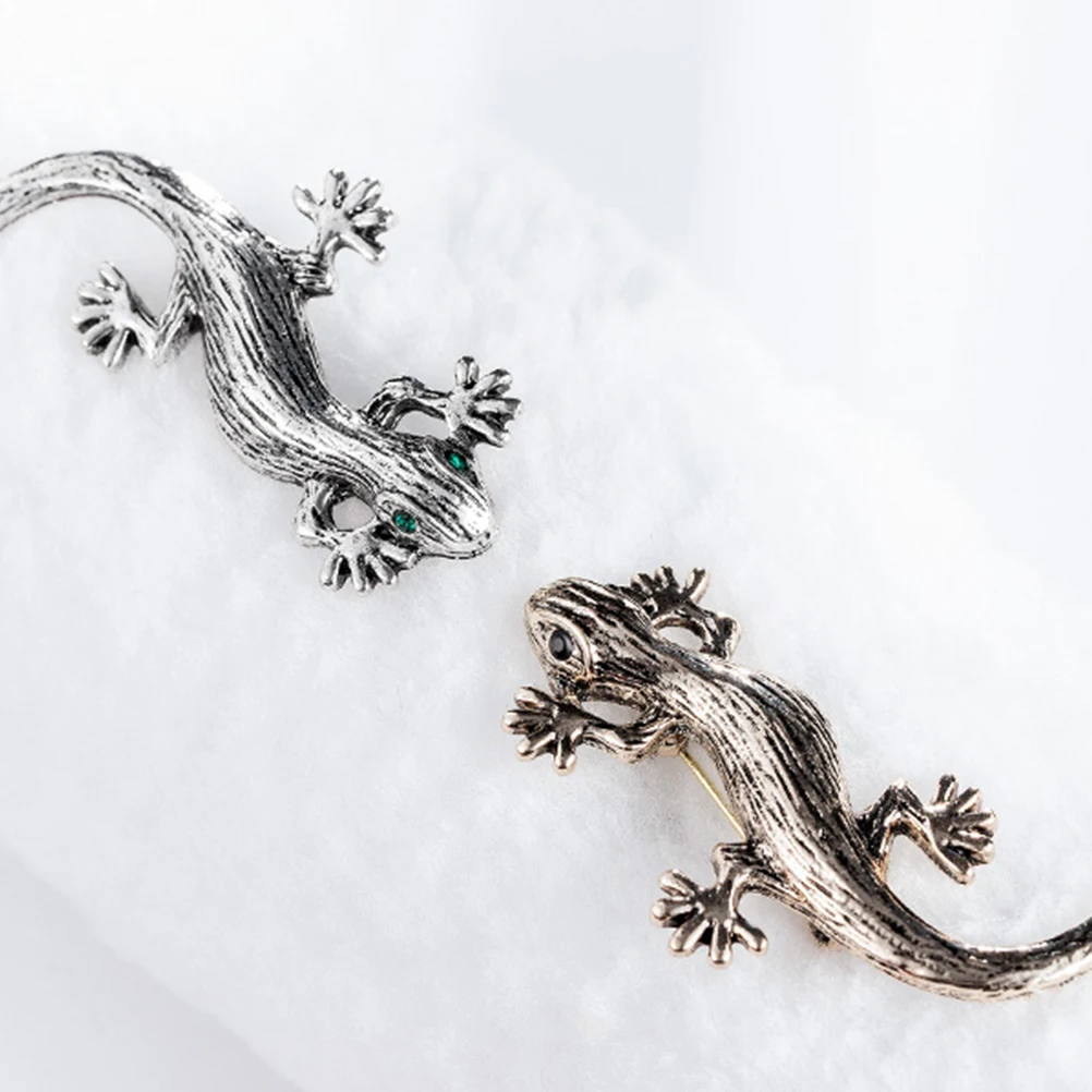 Ящерица Геккон брошь персонализированные модные простые бриллианты Декор Брошь