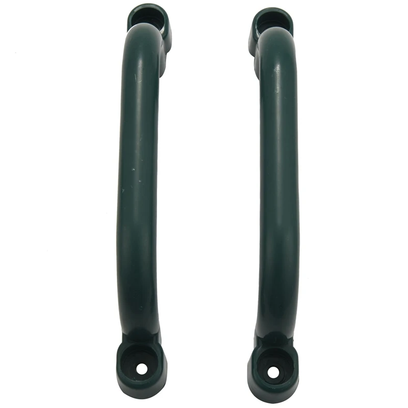 

2 Piece Set of Dark Green Handle with Handle Solid Safety Toy Set Handle for Climbing Frame Tree House Dens Play House