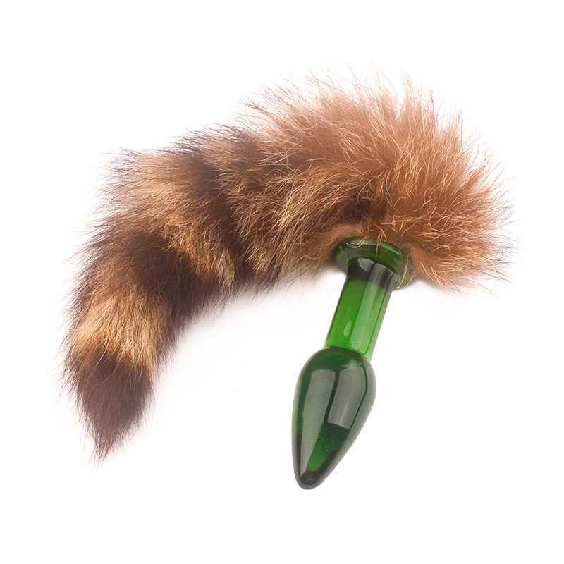 Crystal Butt Plug Sexy Fox Tail Anal Smooth Fur Erotic Adult Toys for Women Female Gay Couples Flirting |