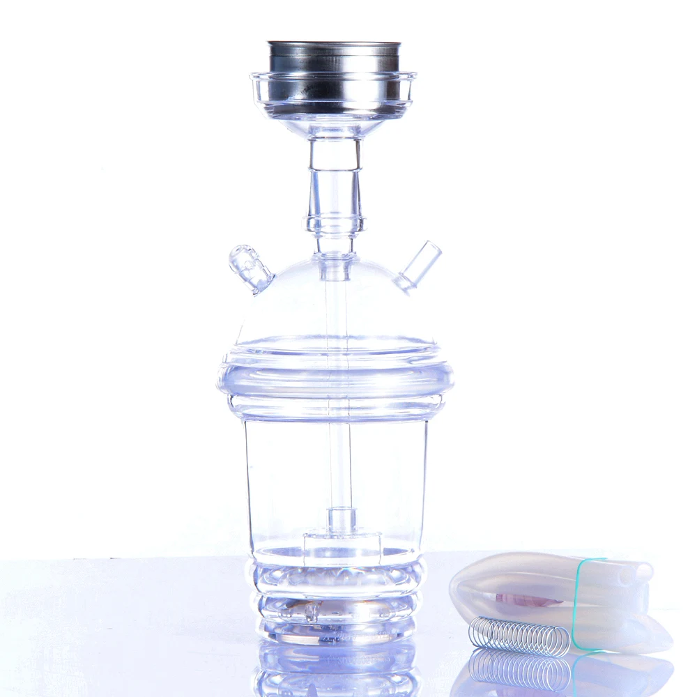 5 Color Acrylic LED Light Hookah Cup Set Shisha Pipe Narguile Chicha with Sheesha Hose Stainless Steel Bowl Charcoal Holder |