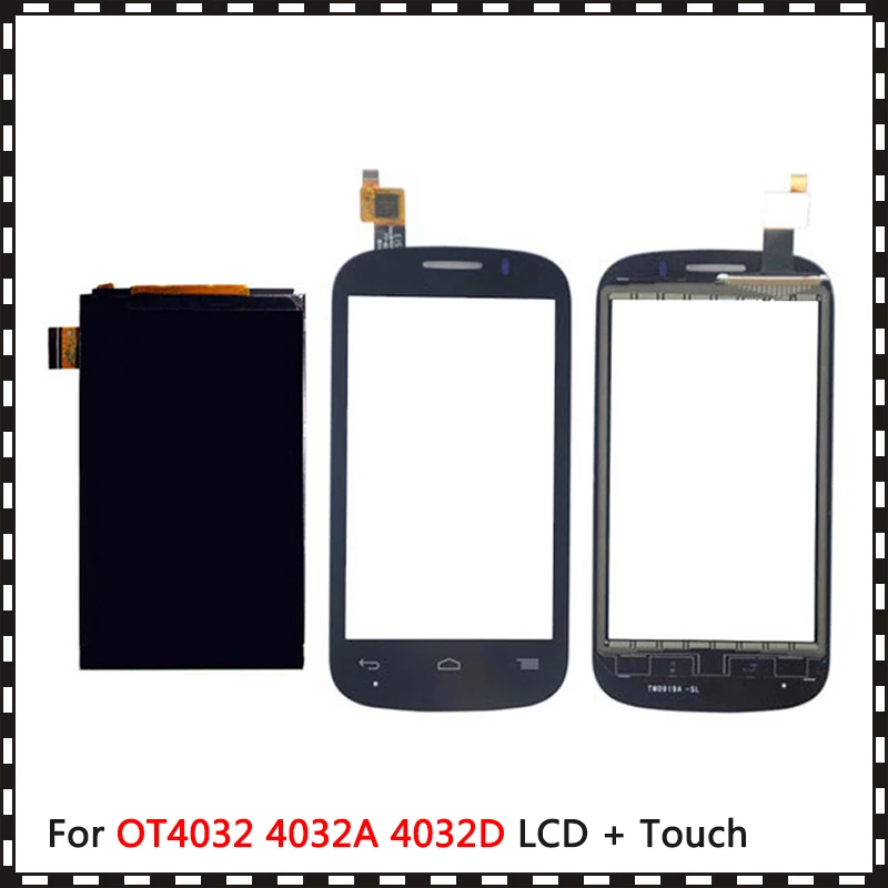 ЖК дисплей с дигитайзером сенсорного экрана для Alcatel One Touch Pop C2 OT4032 4032A 4032D 4 0