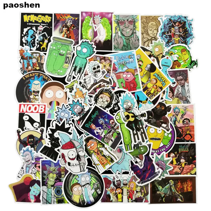 100 забавная наклейка с изображением американской драмы кукум Рик и Морти Морт