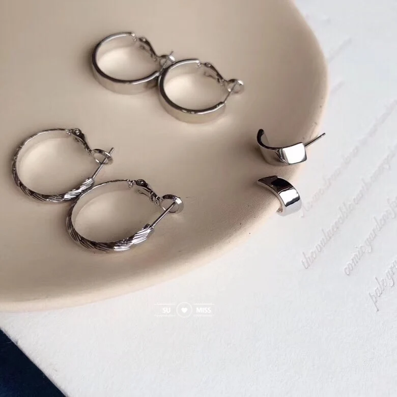 

3 Pairs Fashion Brincos Earrings Set Hoop Earring For Women Boho Small Stud Earring Geometric Vintage Jewelry